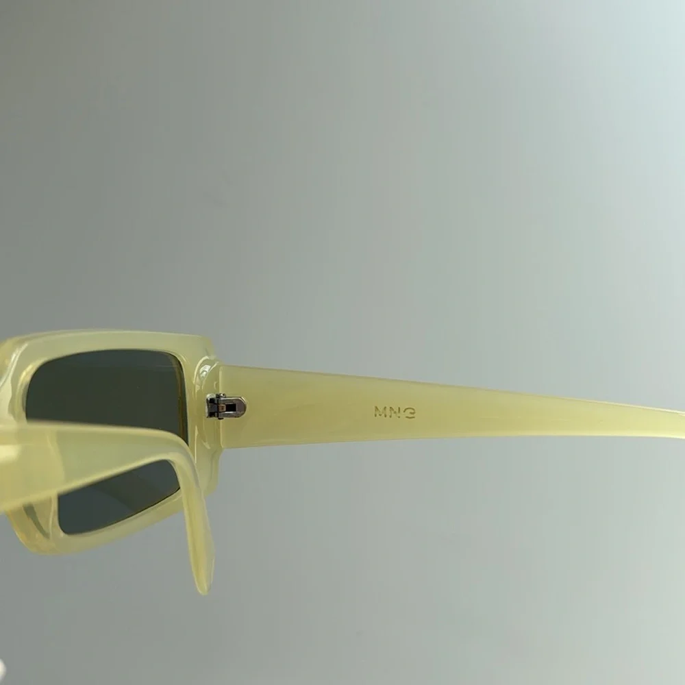 Yellow Rectangular Sunglasses Mango